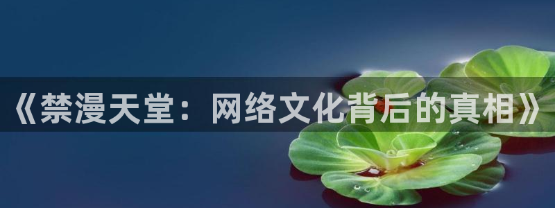 stagenehind韩漫免费观看：《禁漫天堂：网络文化背后的真相》